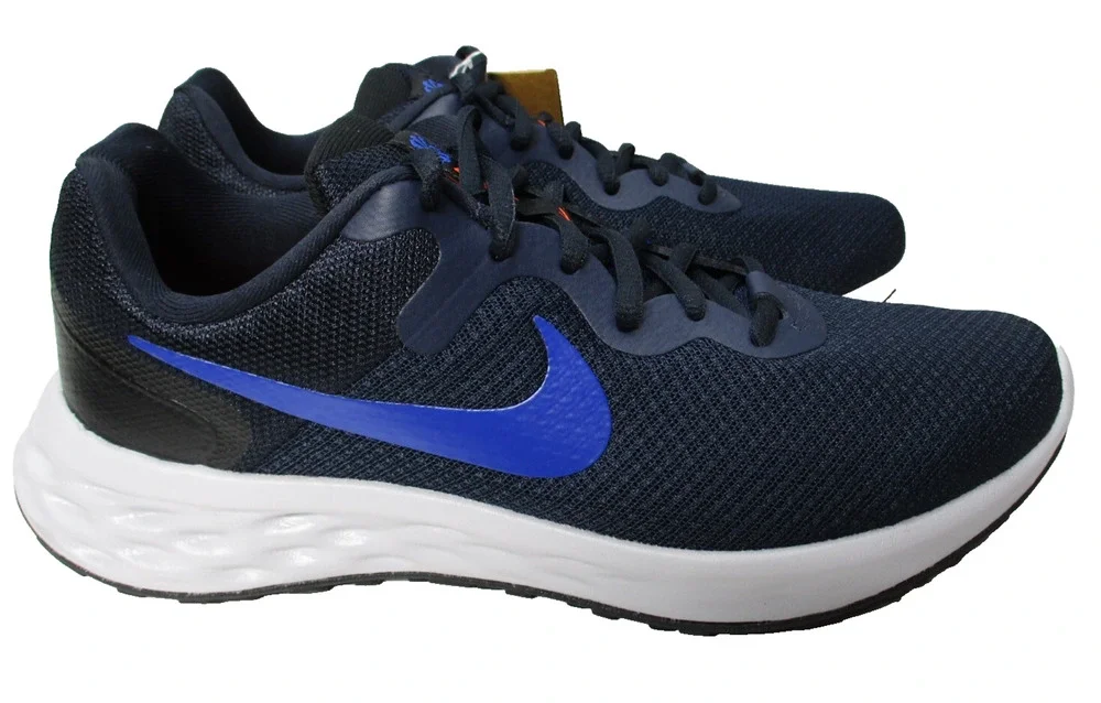 Nike Revolution 6 Next Nature Blue Road Running Shoes Mens Sz 7 Womens Sz 9.5